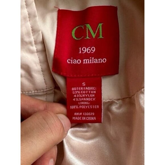 Ciao Milano Women’s Tess Water Resistant Jacket in Blush Pink Size S - Picture 9 of 9
